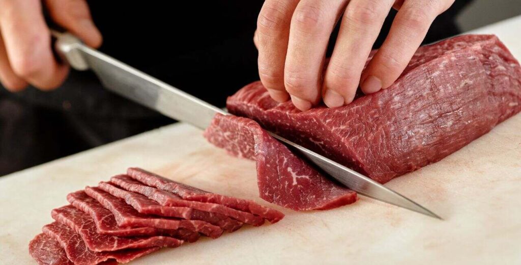 Teppanyaki Steak Cutting