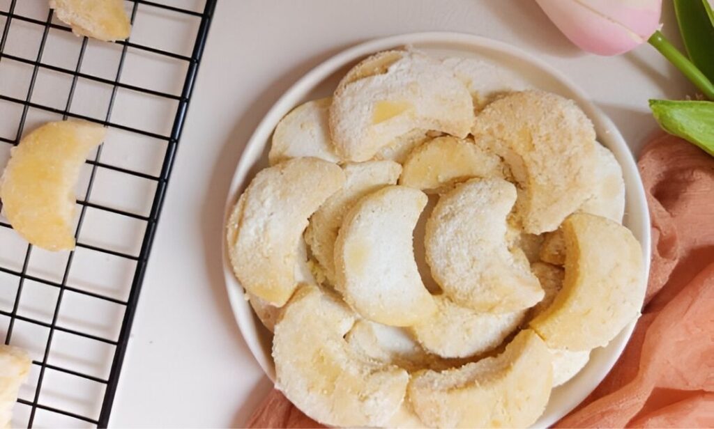 Serve Greek Almond Shortbread Cookies
