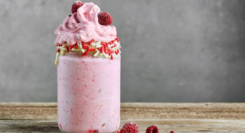 ready the white chocolate raspberry shake