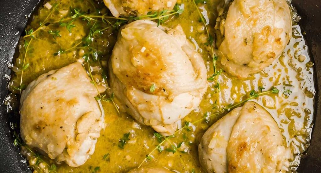 honey lemon chicken with sauce